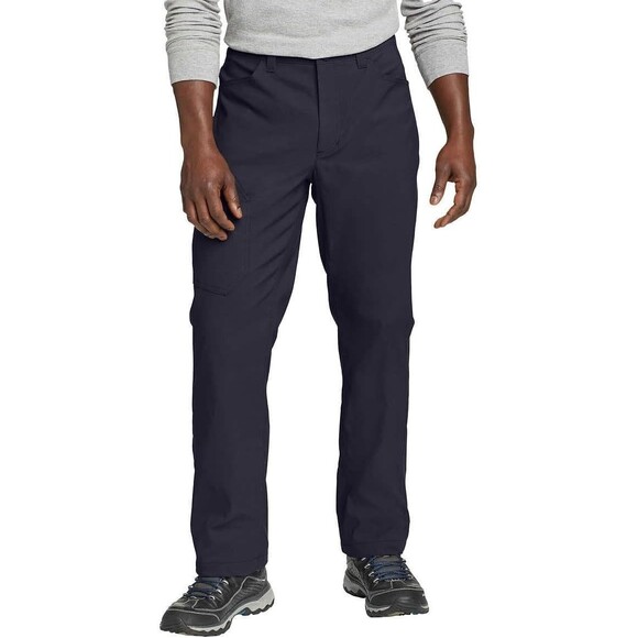 Eddie Bauer Men's Fleece Lined 2-Way Stretch Tech Pant Atlantic Size 34x34 NWT - Picture 1 of 6